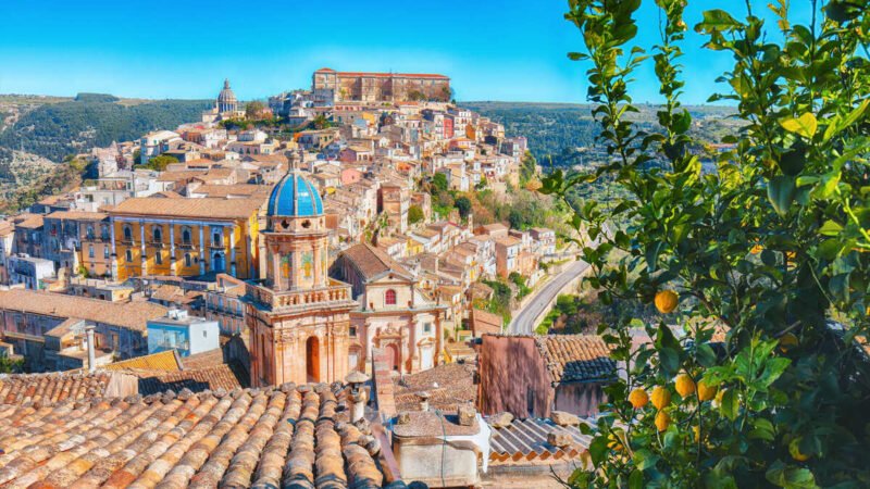 A Baroque Town In Val di Noto, Sicily, Italy