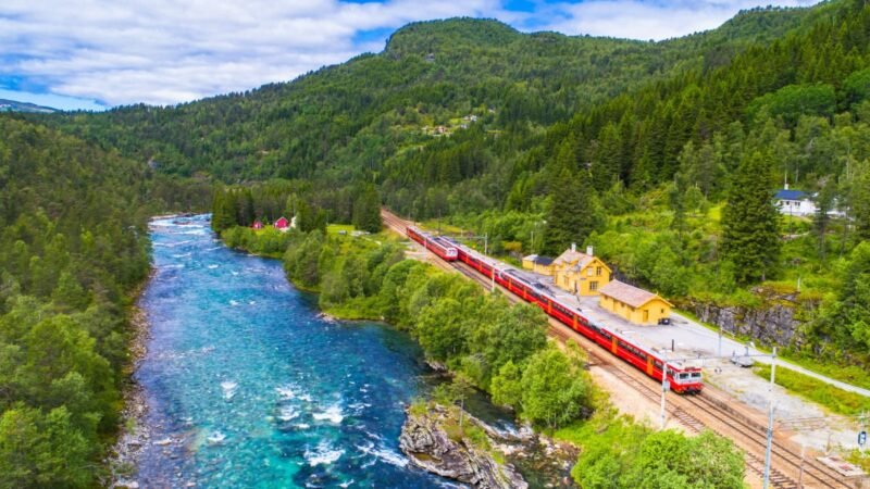 Train in Bergen, Norway