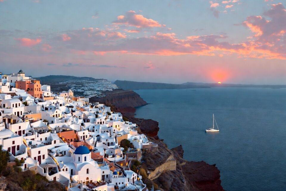 Oia in Santorini, Greece